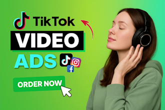 create customize tik tok video ads and dropshipping tiktok ads with perfect hook