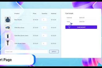 redesign woocommerce checkout, cart, and other pages