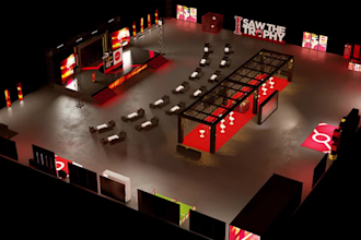 create 3d events stage conference, corporates events