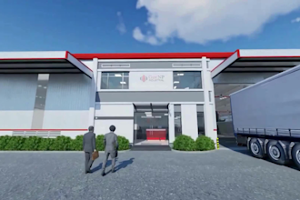 create 3d industrial facility animation factory and warehouse walkthrough video