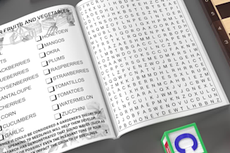 create word search puzzle book for amazon KDP