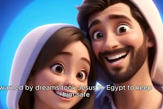 create an amazing 3d and realistic ai bible story from the bible