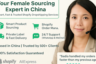 be your shopify dropshipping agent and sourcing agent in china