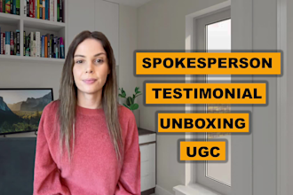 be your female spokesperson and ugc creator