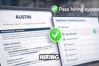 write ats resume, CV and cover letter for job applications