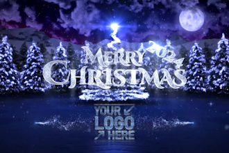 create a merry christmas 2024 video ecard