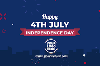 create a 4th of july independence day greeting video