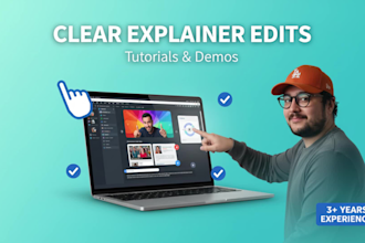 edit clear explainer or tutorial videos for your course