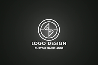 name logo design using initials and letters