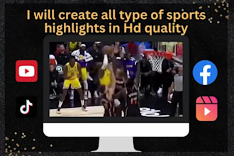 make sports highlights youtube videos in HD