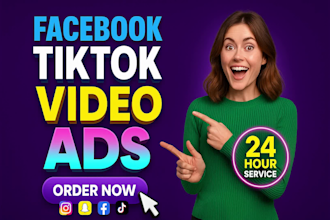 create viral tik tok video ads, dropshipping facebook ads creatives