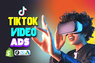 create shopify video ads, tik tok video ads, shopify product ads, tik tok ads