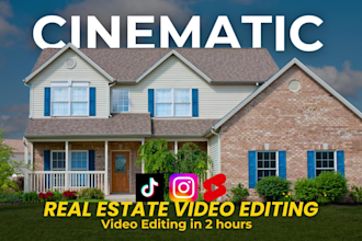 edit real estate promos property listings for tiktok or instagram