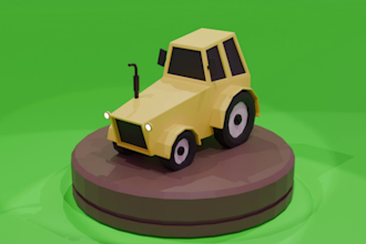 create high quality low poly 3d models for your game