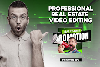 create professional real estate video editing, promo video
