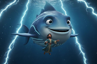 create ai 3d bible story cartoon animation for kids and sunday school