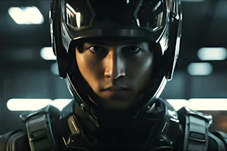 create realistic 4k cinematic ai blockbuster movie ai video ad using veo3 editor