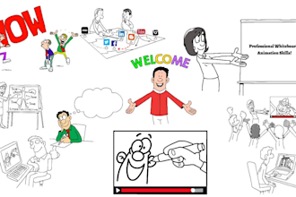 create custom whiteboard explainer doodle videoscribe video