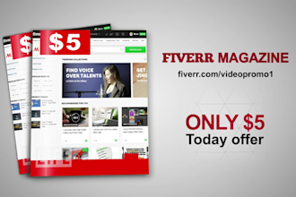 make a magazine promo video