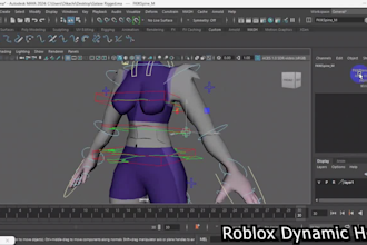 do rigging for 3d characters and machines in maya