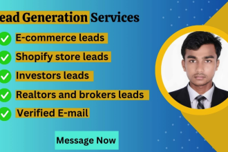 provide ecommerce lead shopify lead investors realtors and brokers lead
