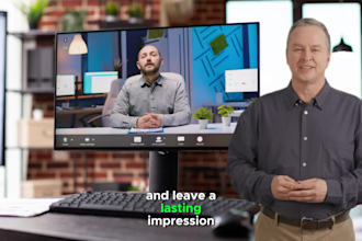 make synthesia ai spokesperson video,human avatar with voiceover