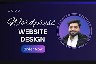 build mobile responsive, property, educational, food, booking modern wordpress