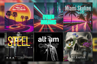 design professional music album cover art for any genre