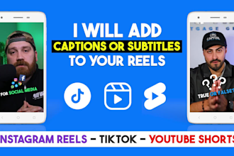 edit and add captions on youtube shorts instagram reels tiktok videos