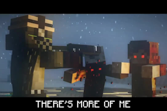 create animated 3d minecraft music video cinematic animation