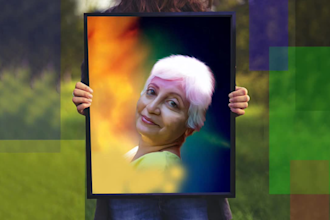 draw digital oil painting portrait