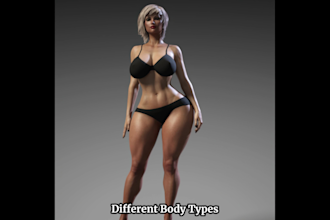 create nsfw or sfw 3d characters and artworks