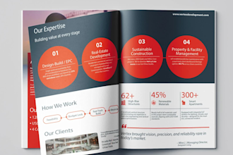 design company profile, corporate brochure, annual report
