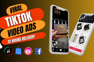 create viral tiktok video ads and facebook video ads for dropshipping products