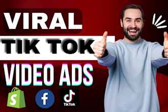 create tik tok video for tik tok ads, tiktok video ads for dropshipping
