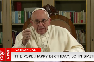 教皇弗朗西斯一世祝您生日快乐