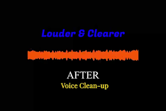 denoise, cleanup, repair, fix your audio