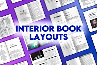 do book formatting, layout design for amazon KDP