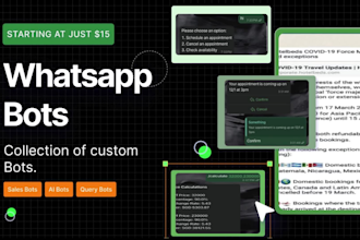 custom whatsapp bot for you