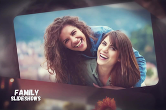 make memorial, wedding, family, travel slideshow videos