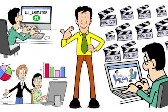 make a custom whiteboard animation explainer doodle video