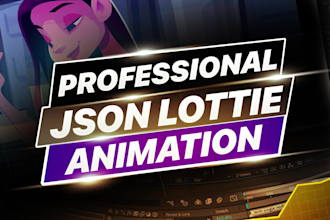 create custom json lottie or svg GIF animation for your website or mobile app