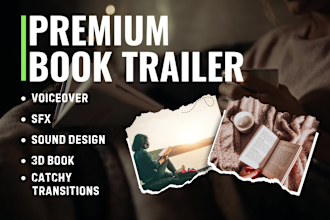 create a stunning and cinematic book trailer video