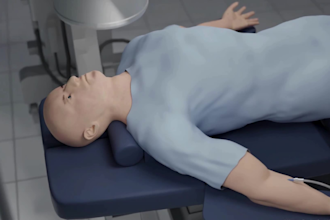 do 3d medical animation cervical disc replacement spine surgery anatomy video