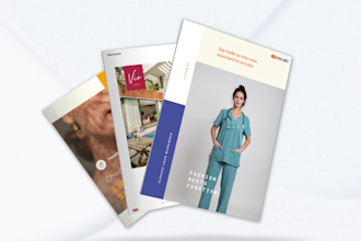create a brochure, booklet design, trifold brochure design or annual report