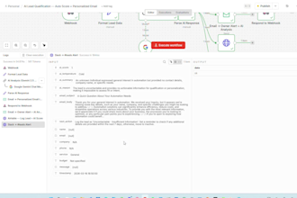 build an ai lead qualification workflow that scores, emails and notifies