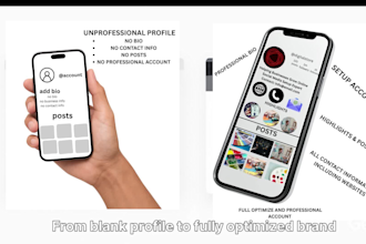 create and setup instagram and youtube accounts