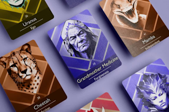 design a complete custom tarot or oracle card deck with stunning illustrations