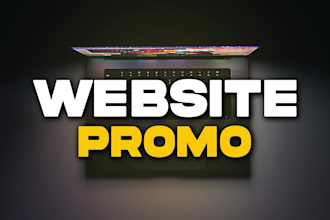 create website promo video, online store