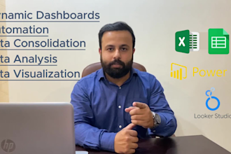 be your expert for excel and google sheets dashboard and excel data analysis
